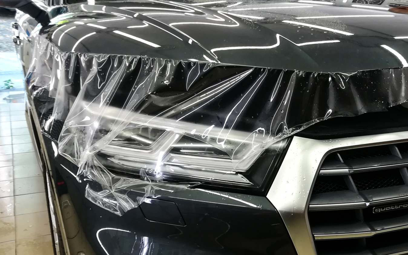 УСТАНОВКА ЗАЩИТНОЙ АНТИГРАВИЙНОЙ ПЛЁНКИ КУЗОВА, УСТАНОВКА ЗАЩИТНОЙ ПЛЁНКИ НА ЛОБОВОЕ СТЕКЛО И ОПТИКУ АВТОМОБИЛЯ.<br>